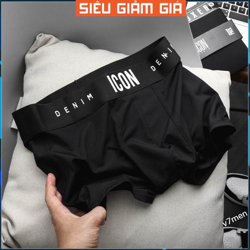 Giá Sốc  Quần lót nam ICON Demin cao cấp chất thun lạnh đẹp quần sịp nam đùi mềm mại co dãn