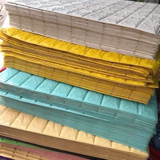 Xốp dán tường 3D, dày 6mm, cách âm chống ồn, chống mốc