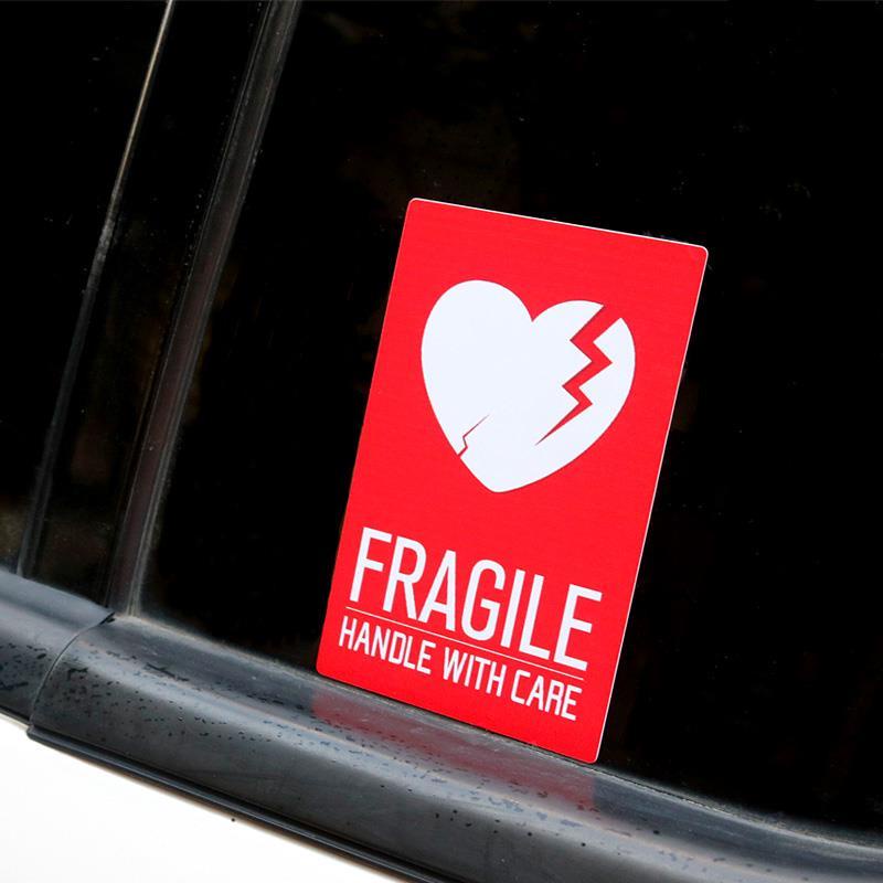&quot;FRAGILE&quot; Hình dán cảnh báo &quot;XỬ LÝ VỚI CHĂM SÓC&quot; Decal phản quang Xe mô tô xe máy xe đạp Vỏ trầy xước Đề can dán