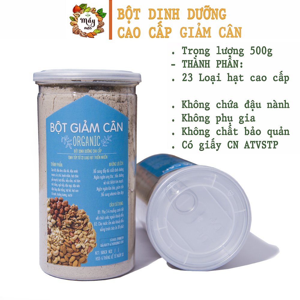 Bột ngũ cốc giảm cân cao cấp 500gr (Có giấy chứng nhận ATVSTP) - Mẩy Mẩy shop hạt dinh dưỡng