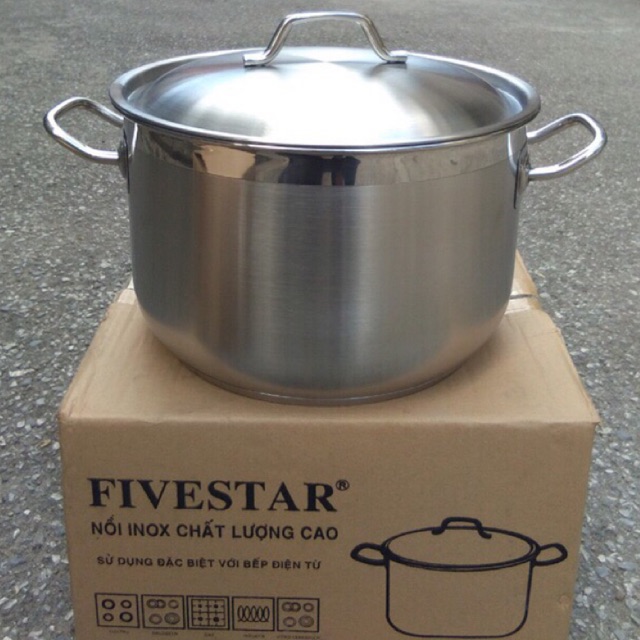 Nồi Luộc Gà FiveStar 3 Đáy size 30cm Bảo Hành 5 Năm