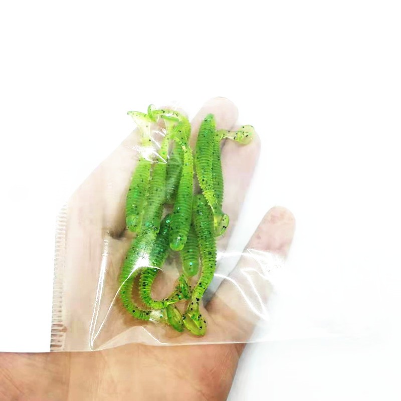 Set 10 Mồi Giả Mềm Thu Hút Câu Cá Hiệu Quả 5cm 0.7g