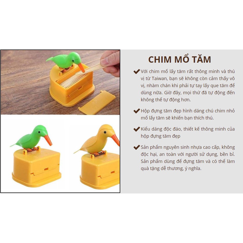 CHIM MỔ TĂM - Bộ 2 con - Home and Garden