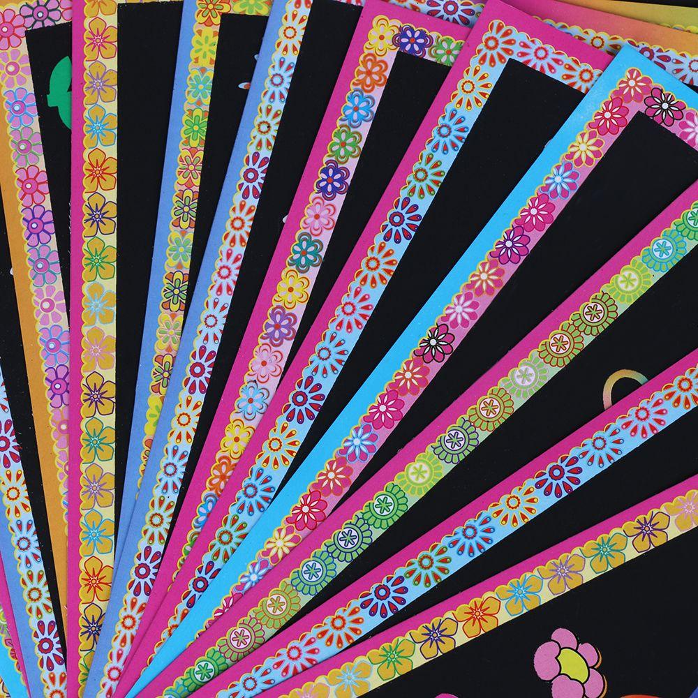 1 / 5 / 10 Sách Cào Xước Họa Tiết Hoạt Hình