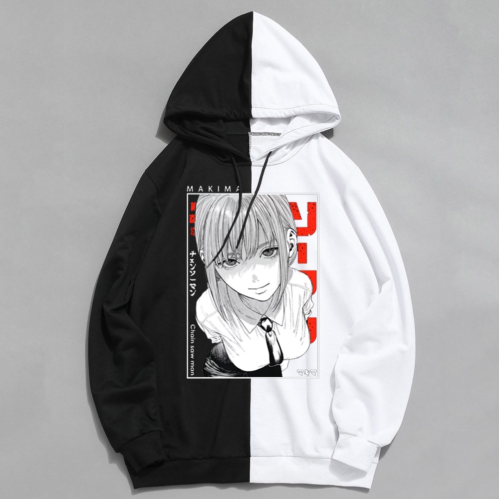 Áo Hoodie Tay Dài In Hình Chainsaw Man Manga Phong Cách Harajuku Nhật Bản Cổ Điển Dành Cho Nam Nữ