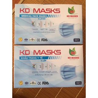 Khẩu trang y tế kd masks 50 chiếc/1 hộp