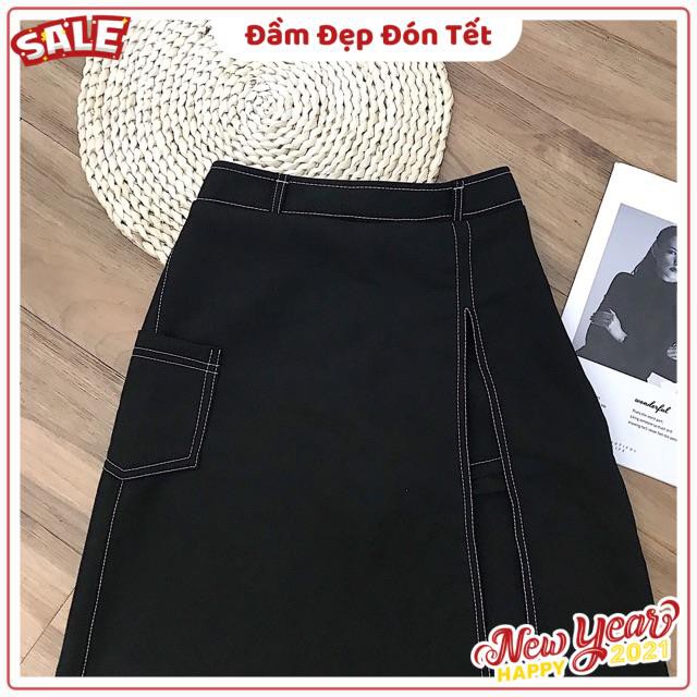 Chân váy Hyon Skirt hack chân siêu dài - dáng váy suông dễ mix sau lưng phối chun co giãn kèm ảnh thật | BigBuy360 - bigbuy360.vn