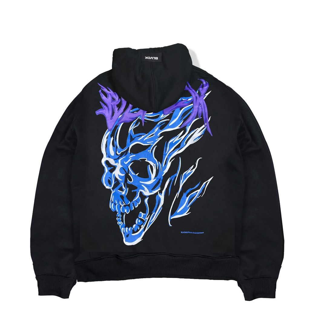 Áo khoác Hoodie Flame Skull