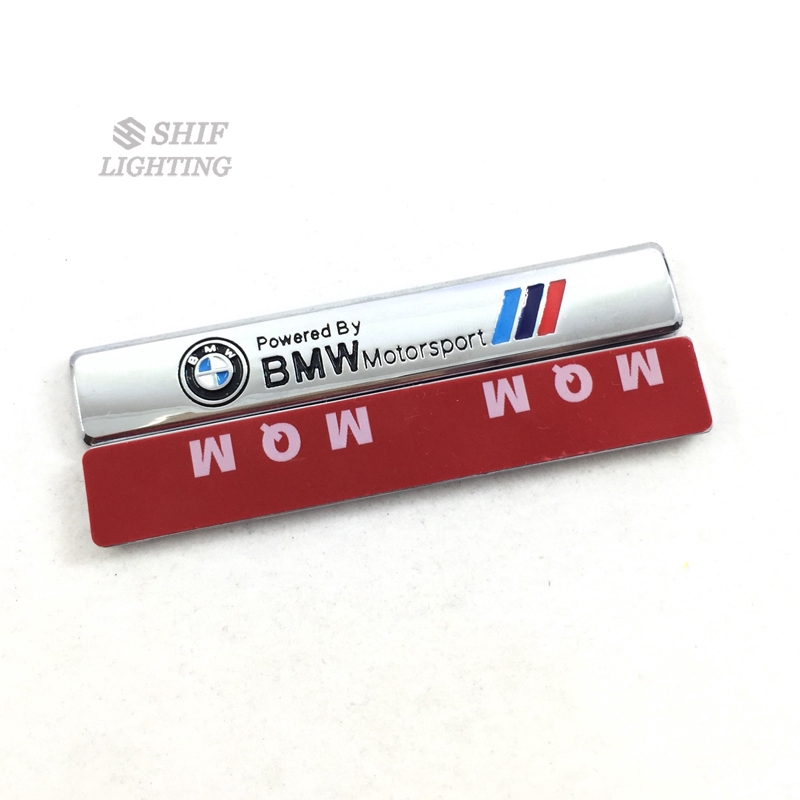 Huy hiệu kim loại logo xe BMW Motorsport 93*15mm