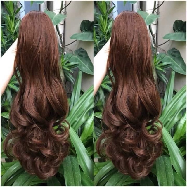 <Ảnh Thật> Ngoạm tóc giả xoăn dài đẹp n44