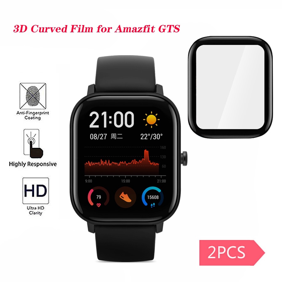 gói khung bảo vệ linh hoạt cong 3D dành cho Xiaomi Huami Amazfit GTS / GTS 2 Mini