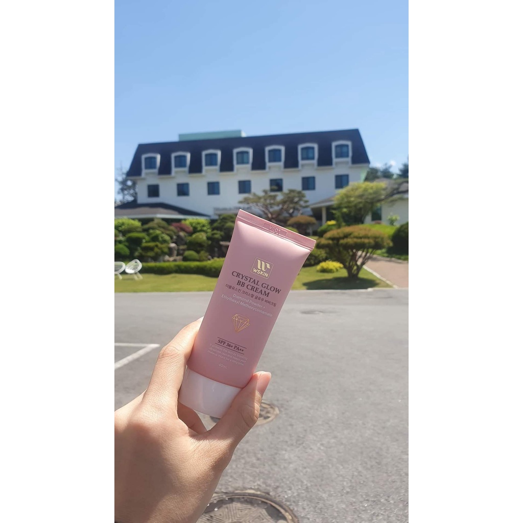 Kem nền cao cấp kim cương BB Wskin kiềm dầu, dưỡng trắng, bật tone.