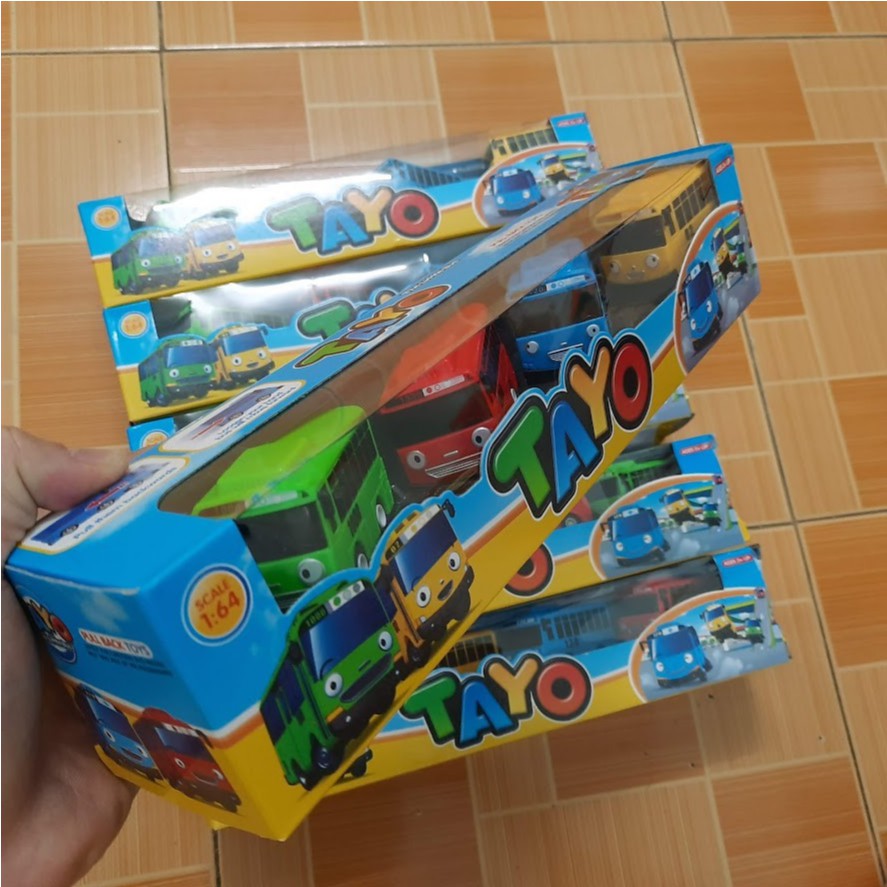 Xe ô tô Tayo Bus mini chạy cót đồ chơi trẻ em
