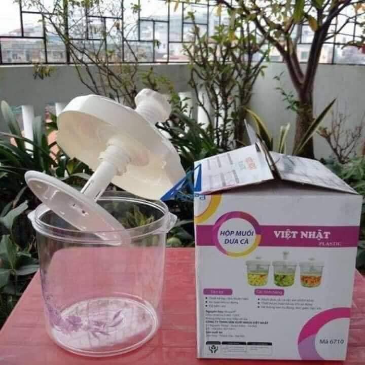 Hộp muối dưa cà thông minh Việt Nhật , bình muối dưa cà đủ kích cỡ