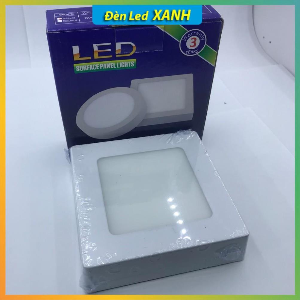 Đèn Ốp Nổi, Đèn Led Trần Trang Trí Panel Nổi Vuông 6-24w  nhôm dày tản nhiệt siêu sáng, bền bỉ.