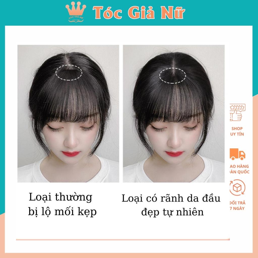 Tóc mái giả 3d tơ, có rãnh da đầu tự nhiên, che hói, che bạc, che khuyết điểm, PH01
