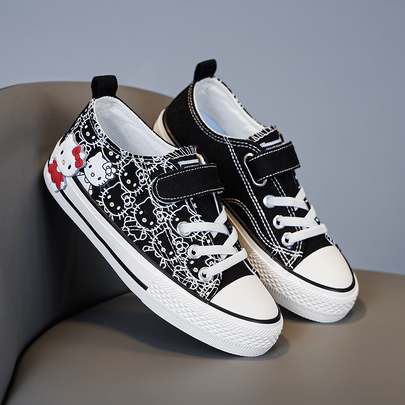 Giày Thể Thao Canvas Phối Lưới Thoáng Khí Thời Trang Mùa Hè Dành Cho Bé Gái 2022