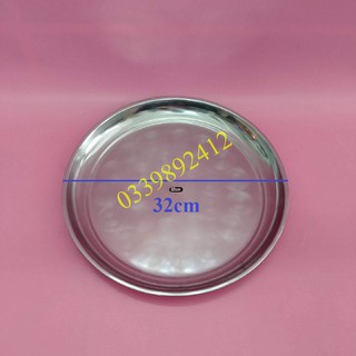 MÂM INOX TRÒN, KHAY TRÒN INOX TIỆN LỢI 32CM