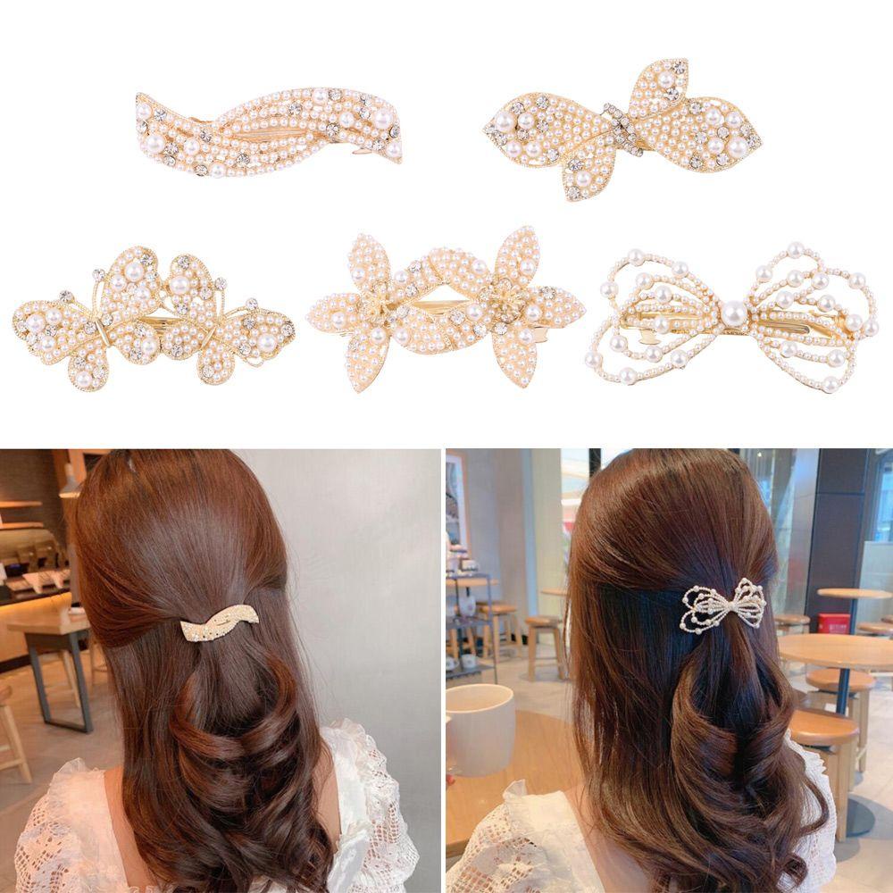Kẹp Tóc Hình Nơ Bướm Nhiều Lớp Phong Cách Hàn Quốc Ngọt Ngào MIHAN1