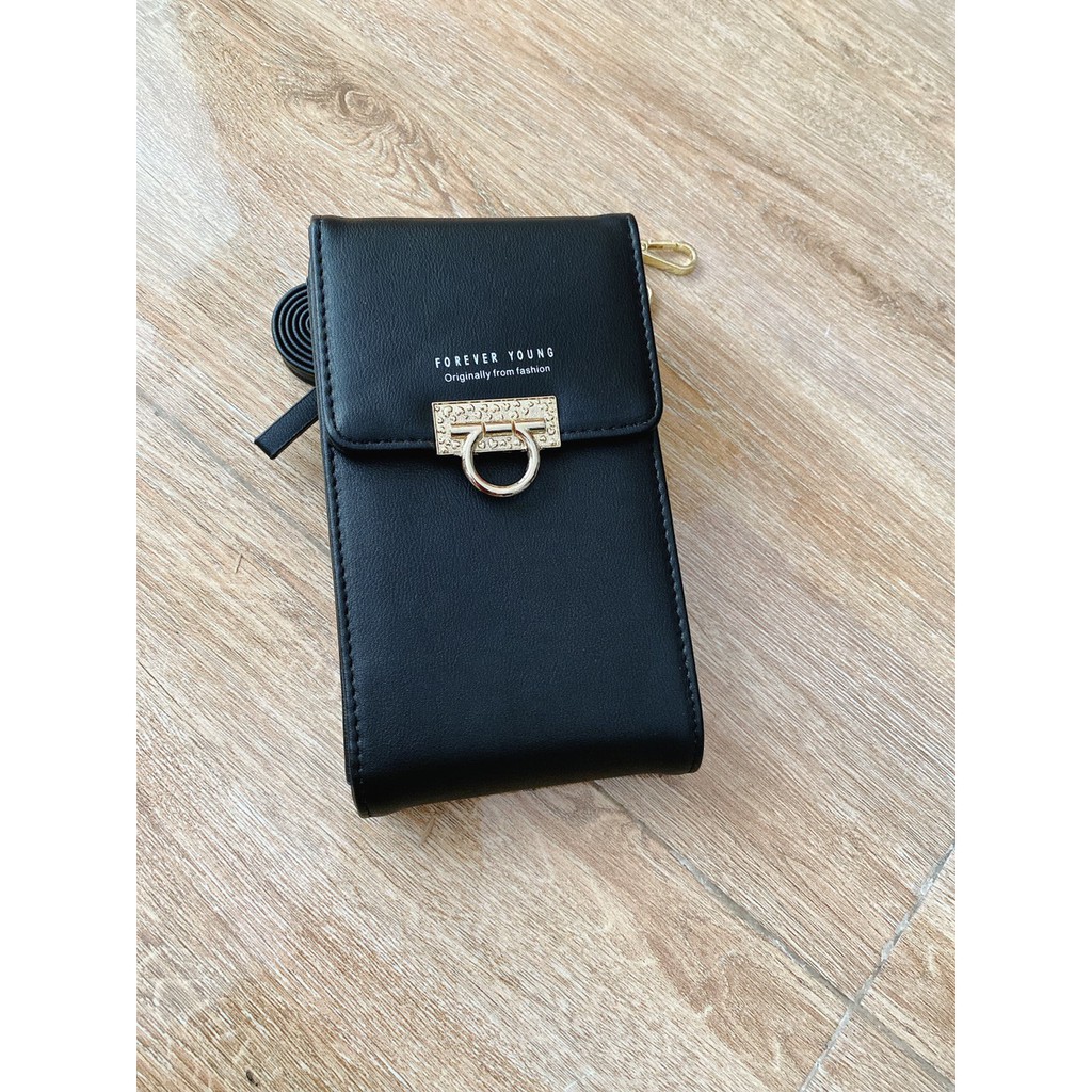 Túi da đeo chéo bỏ điện thoại sang chảnh dáng đứng Rosabell