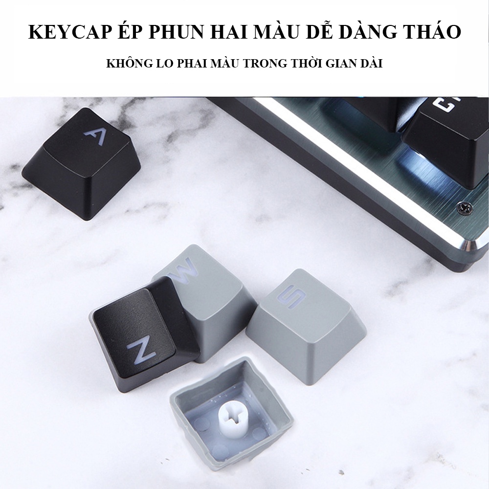 Bàn Phím Cơ Không Dây Bluetooth Gaming Blue Switch K950 Cho Laptop, Điện Thoại và Máy Tính Bảng