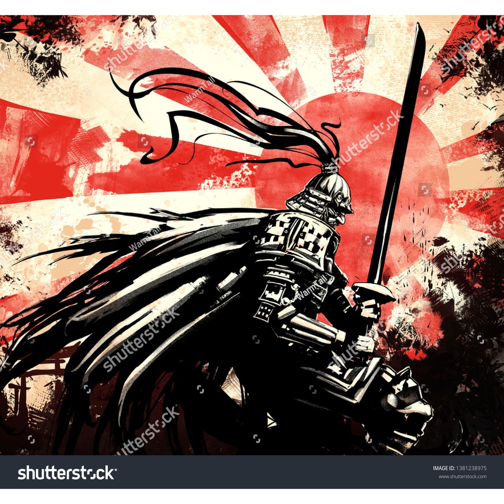 Tranh lụa 3d Samurai Nhật Bản SMRNB-07