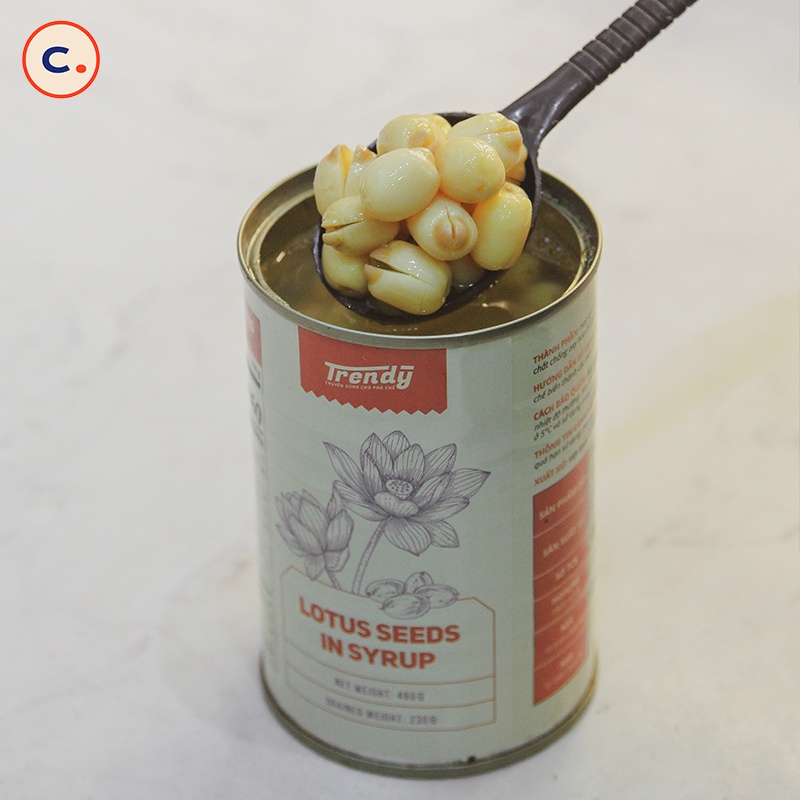 SP000613  Hạt Sen Nước Đường TRENDY - 460g  Lon