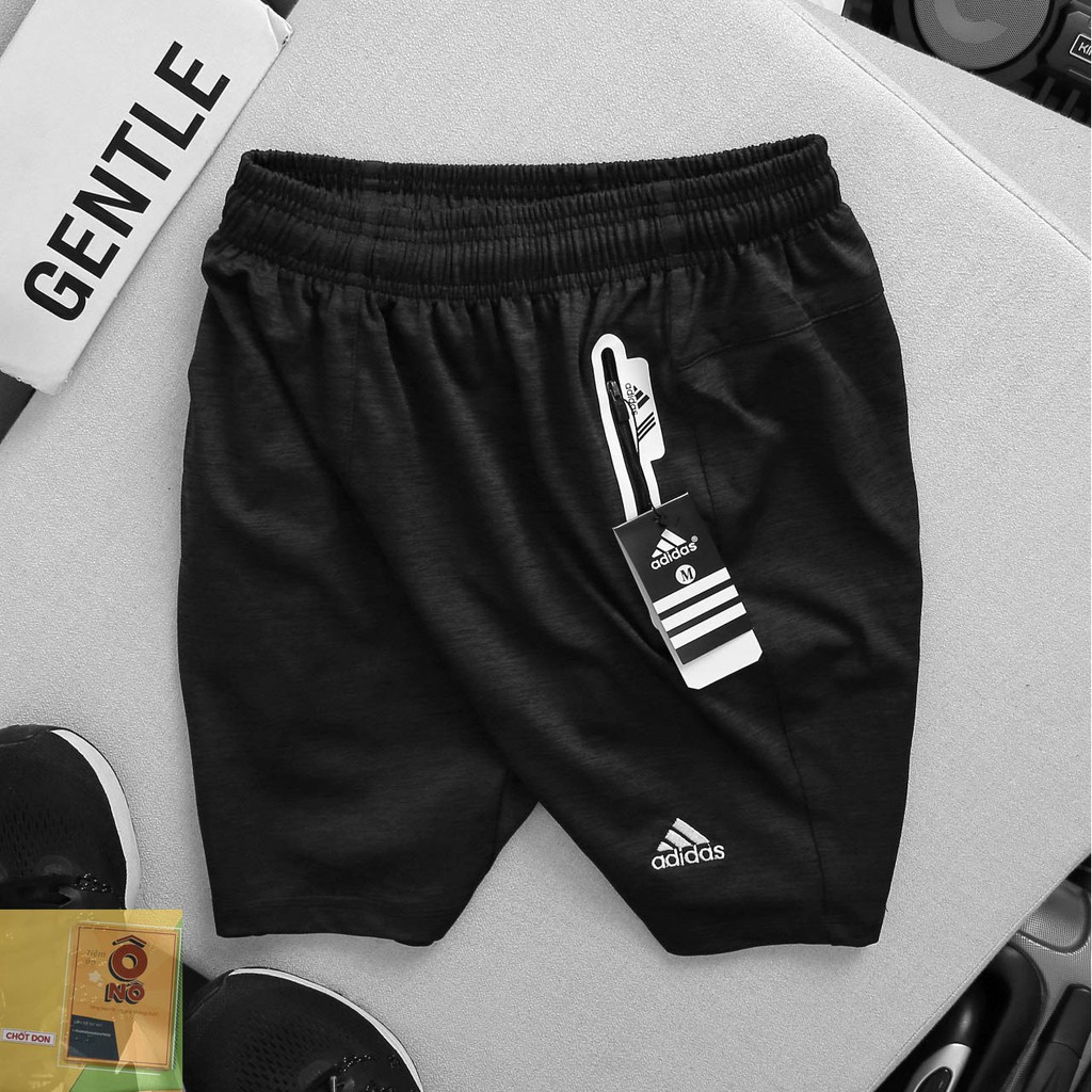 Quần short thể thao nam, quần đùi tập gym nam chất liệu thun poly min mát xước ép boding | BigBuy360 - bigbuy360.vn