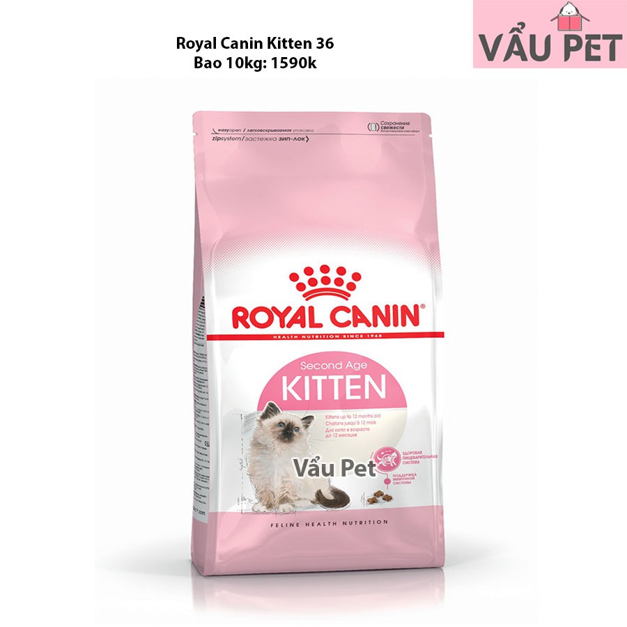 hức Ăn Cho Mèo Con Royal Canin Kitten 36 bao 10kg