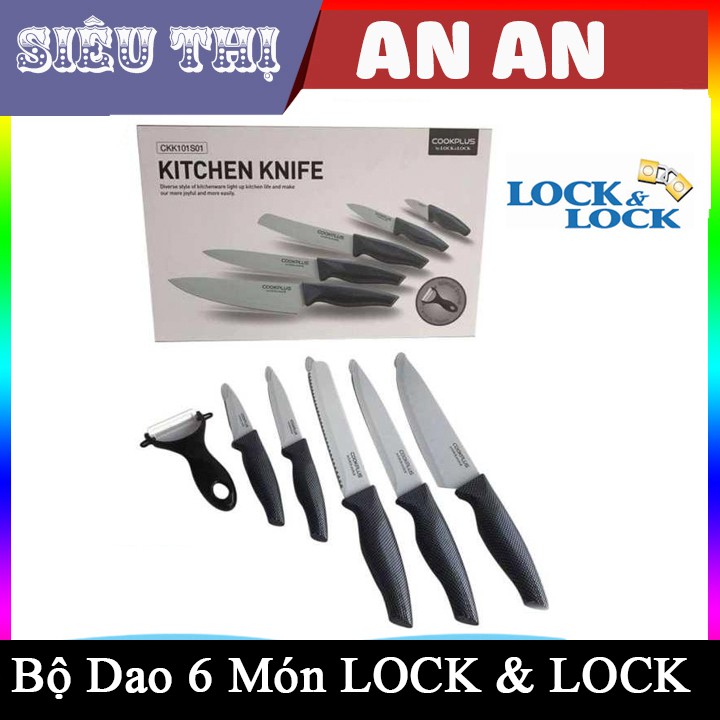 Bộ dao 6 món LOCK & LOCK  CKK101S01 cao cấp