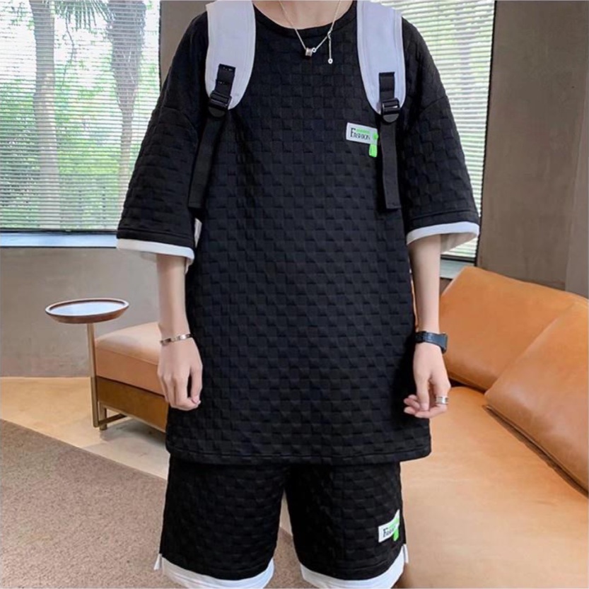 Set Đồ Thể Thao Màu Trơn đồ bộ nam Phong Cách Hàn Quốc bộ thể thao nữ Thời Trang bộ quần áo Nam Nữ