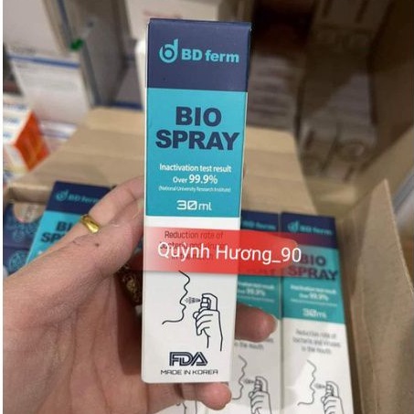 Xịt miệng BIO SPRAY 30ml cho hơi thở thơm mát