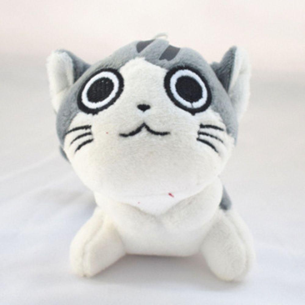Móc Khóa Hình Mèo Nhồi Bông 10CM Dễ Thương