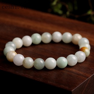 Natural three-color jade bracelet