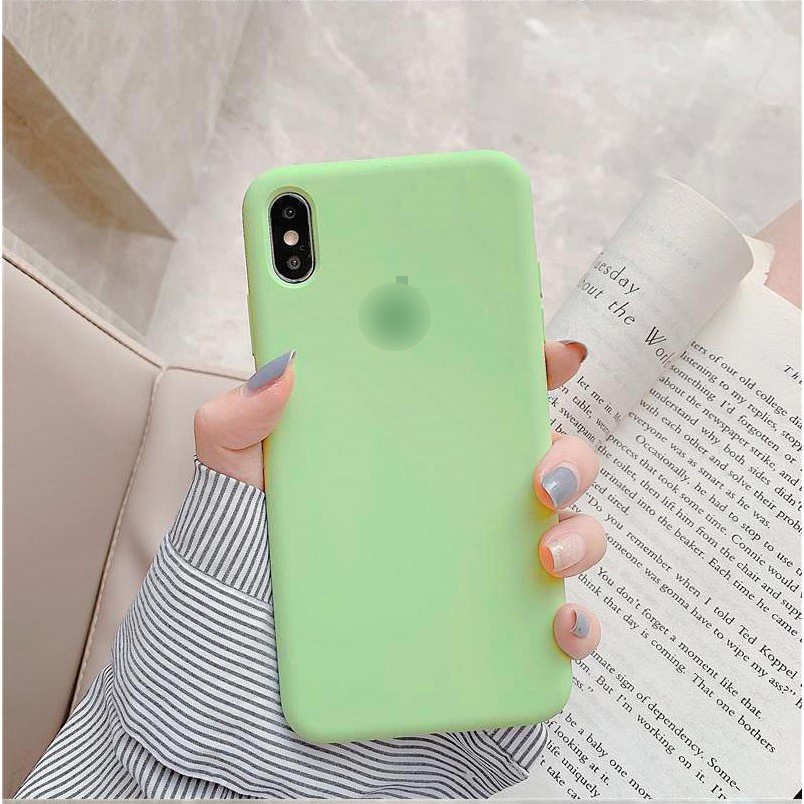 Ốp lưng iphone chống bẩn full viền logo táo 6/6plus/6s/6splus/7/7plus/8/8plus/x/xs/11/12/pro/max/plus/shin/case