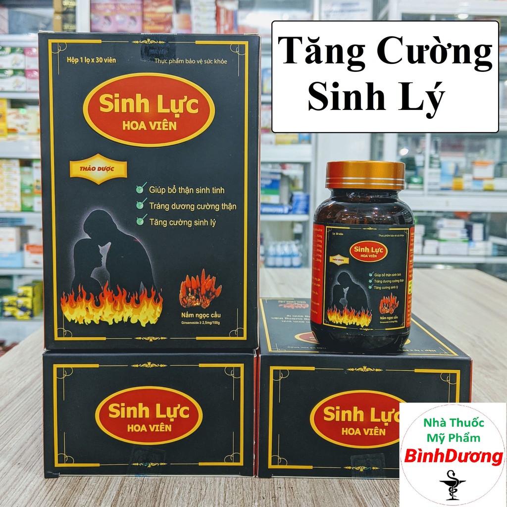 Tăng Cường Sinh Lý 💪 CHÍNH HÃNG 💪 Sinh Lực Hoa Viên chiết xuất Nấm Ngọc Cẩu, Ba Kích giúp bổ thận sinh tinh