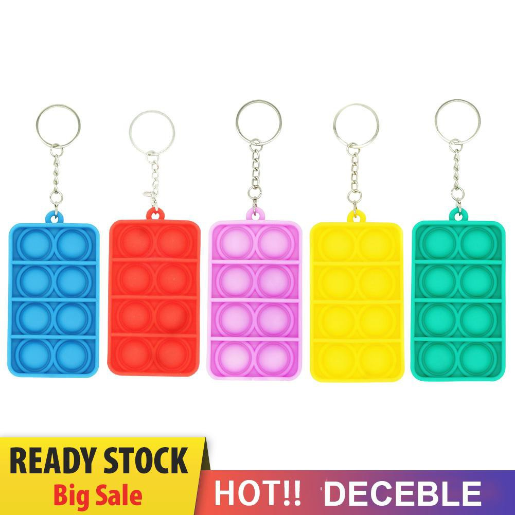 Pop It Fidget Đồ chơi Rectangle Push Bubbles Đồ chơis Autism Anti-Stress Sensory Đồ chơis Mini Pendant