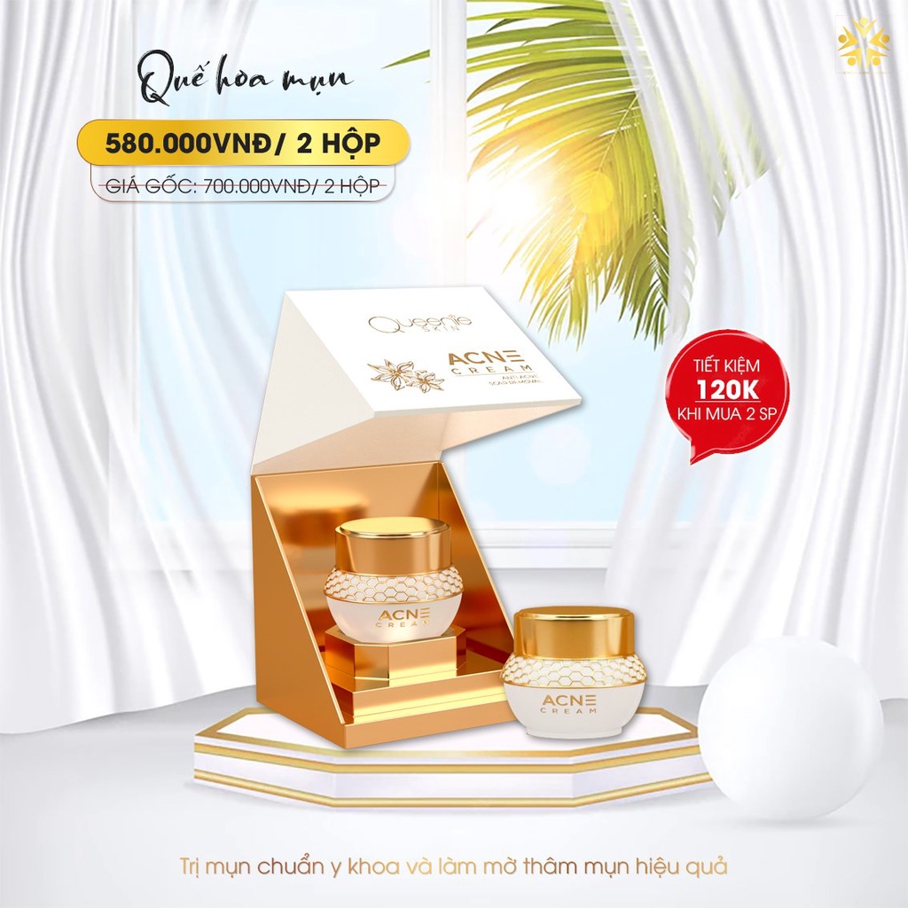 Kem Face Quế Hoa Mụn Queenie Skin