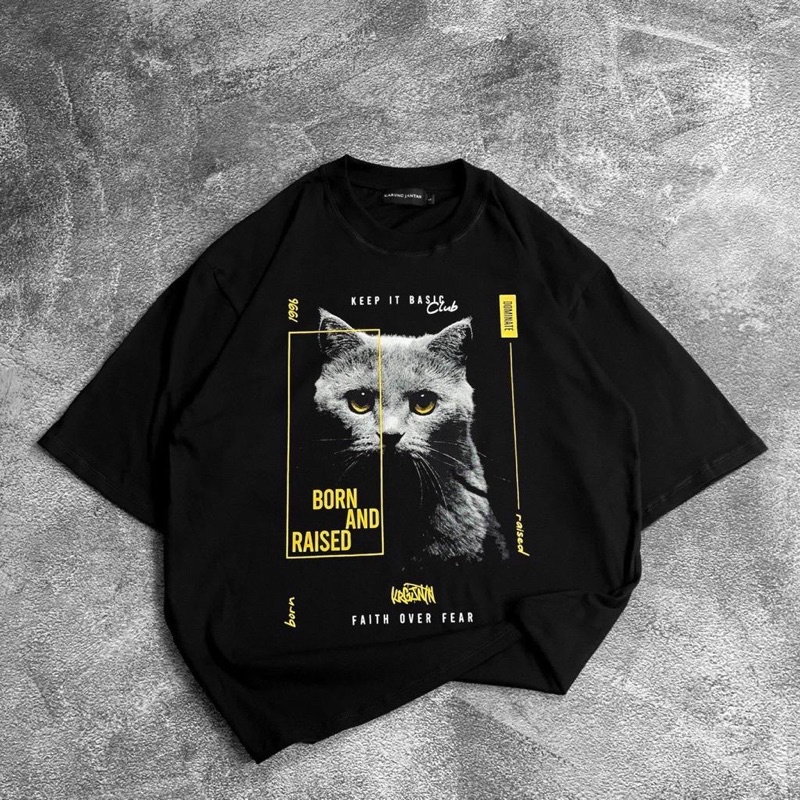 Áo Thun Họa Tiết Mèo Oversize (LD 106, P 63) Dành Cho Nữ Tuổi Teen Girls Abg Pictures2022