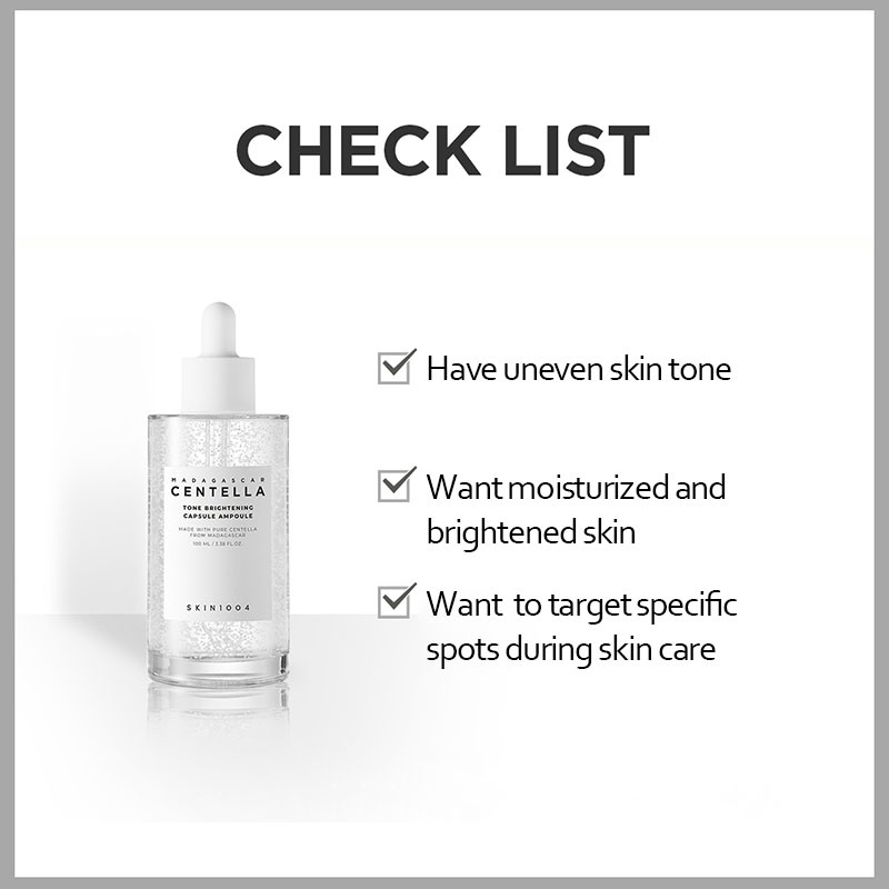 Tinh chất dưỡng trắng da chuyên sâu Skin1004 Madagascar Centella Tone Brightening Capsule Ampoule 30ml/100ml