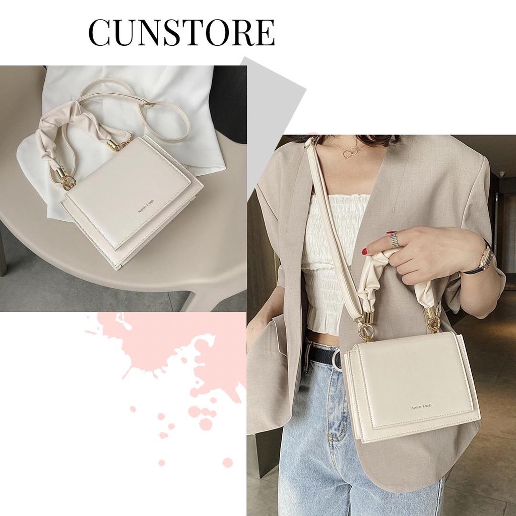 Túi Xách Nữ Nắp Vuông Hàn Quốc Thời Trang - Túi xách nữ Cunstore