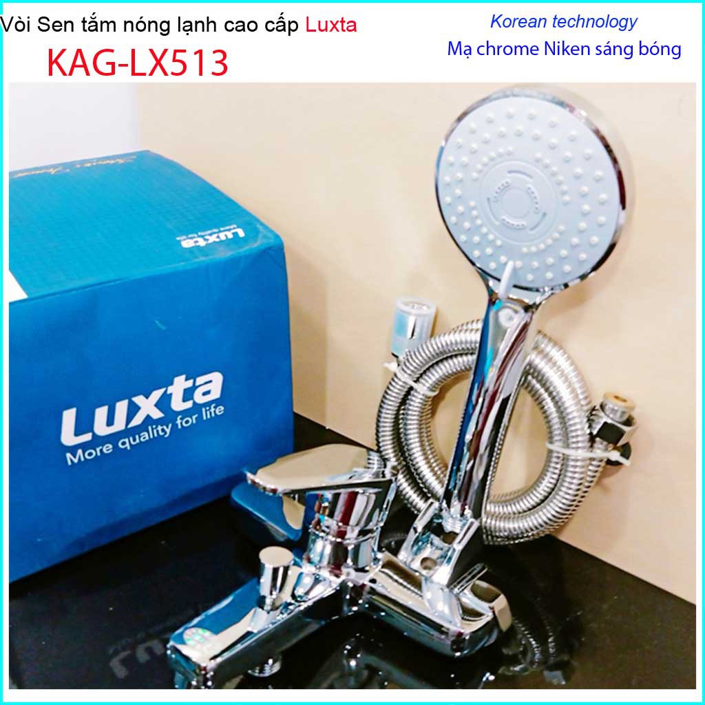 Vòi sen tắm nóng lạnh Luxta KAG-LX513 Best sales, trọn bộ vòi sen nóng lạnh thân to nước mạnh sử dụng tốt