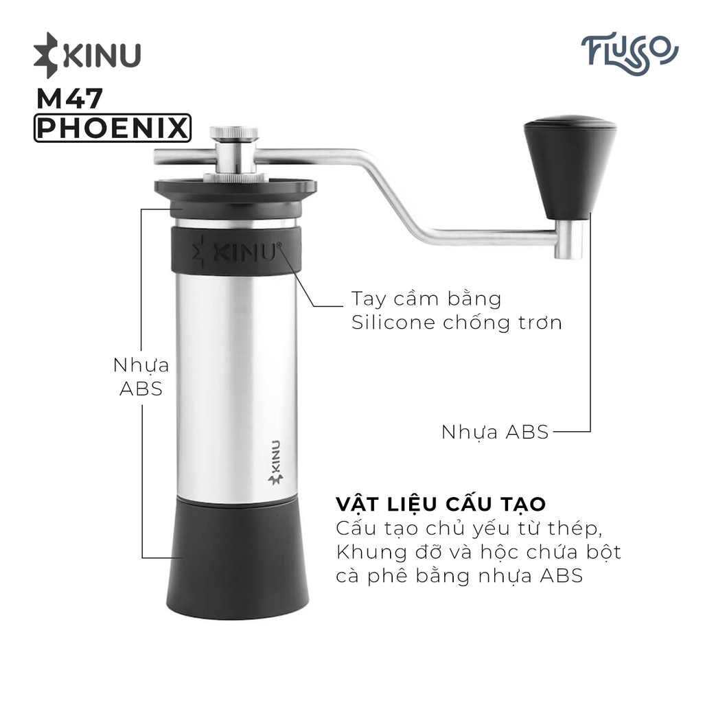 Cối xay cà phê Kinu M47 Phoenix (Bảo hành chính hãng 12 tháng)