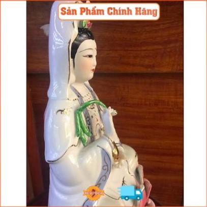 Tượng. Quan âm bồ tát. Chất liệu sứ bát tràng cao cấp. GIÁ SỐC.