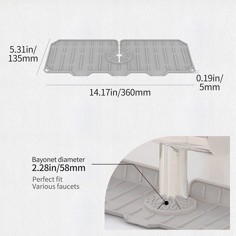 Khay Silicone Phơi Khô Thức Ăn Chống Văng Nước Gắn Bồn Rửa Tiện Dụng