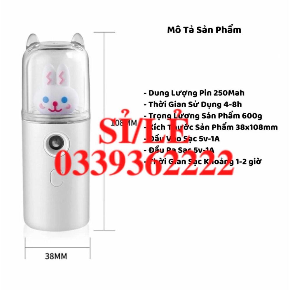 Máy phun sương cầm tay mini hình bò sữa tạo độ ẩm 2021