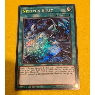 Bài Yugioh - Neutron Blast (Secret Rare) # Art 3 Headed Blue Eyes White Dragon