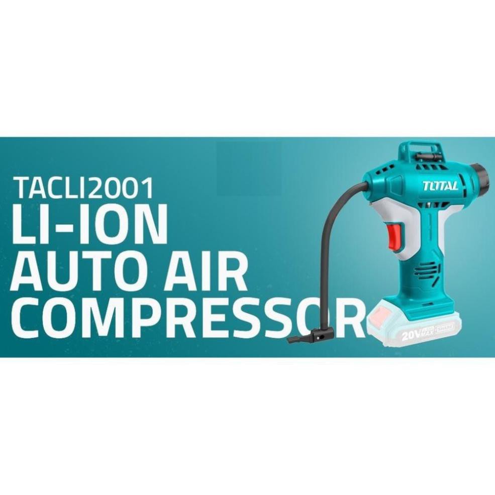 20V Máy bơm hơi tự động dùng pin Total TACLI2001 - KHÔNG BAO GỒM PIN VÀ SẠC