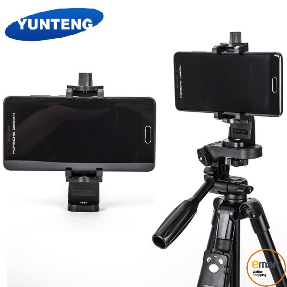 [CHÍNH HÃNG] Giá kẹp điện thoại Yunteng xoay 360 độ cho chân Tripod, máy ảnh | WebRaoVat - webraovat.net.vn