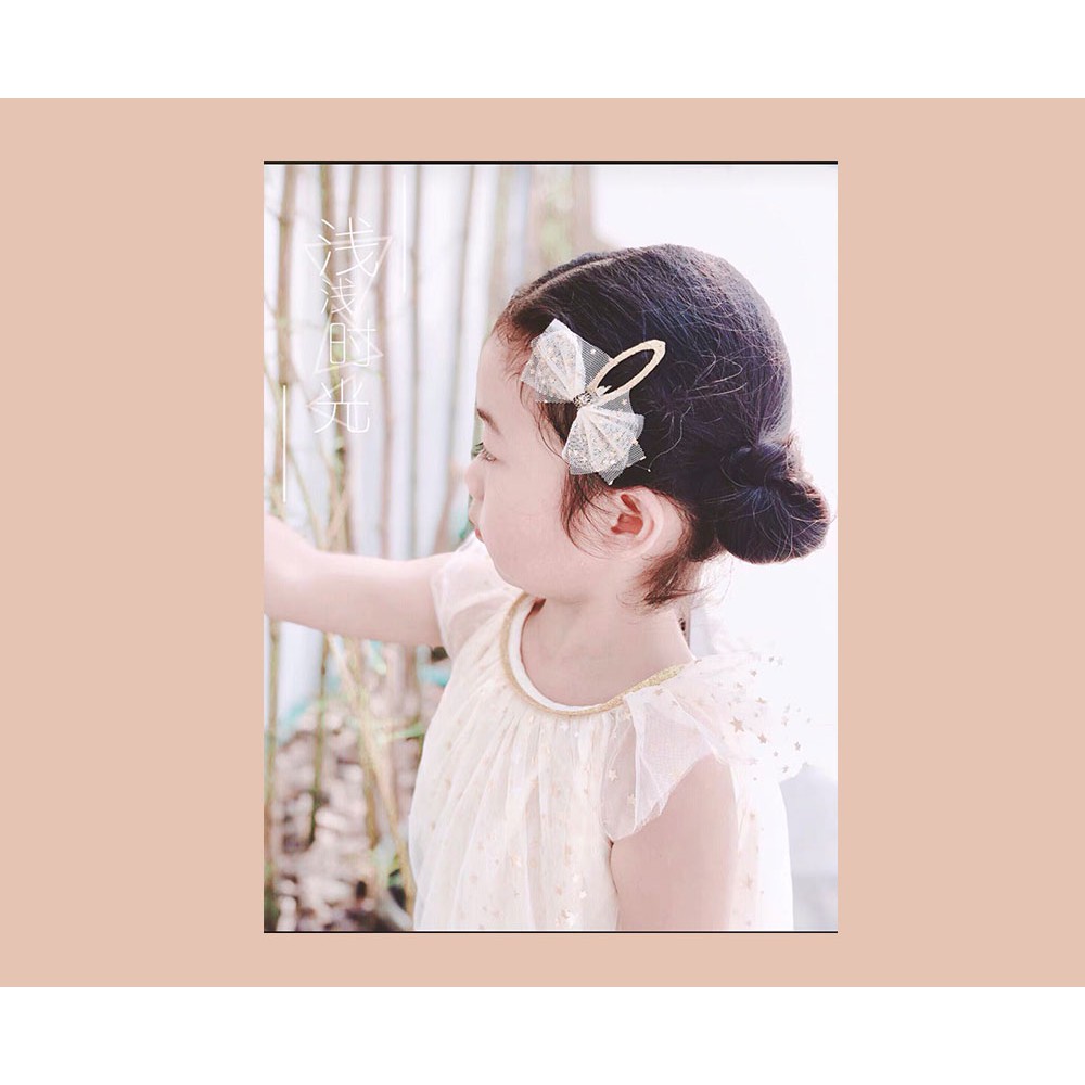 Kẹp bật cuộn ruy băng nhiều màu sz 5cm - Tông màu HQ - Set 5 cái